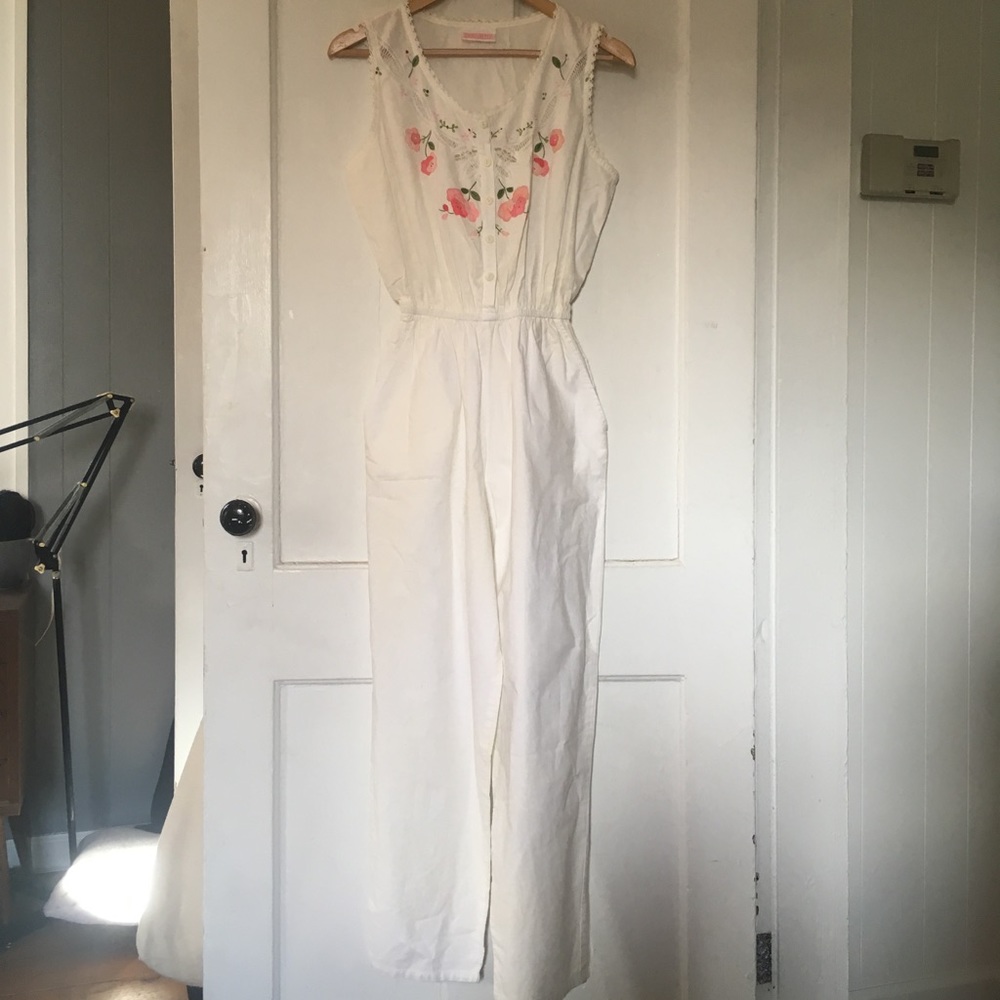 Vintage Floral Jumpsuit Romper Sz XS